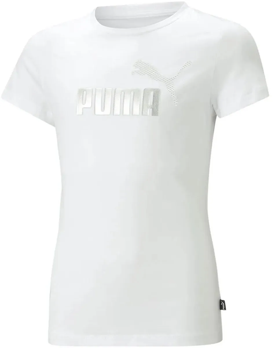 PUMA Ess+ Mermaid Graphic T-shirt Wit - 5-6 jaar