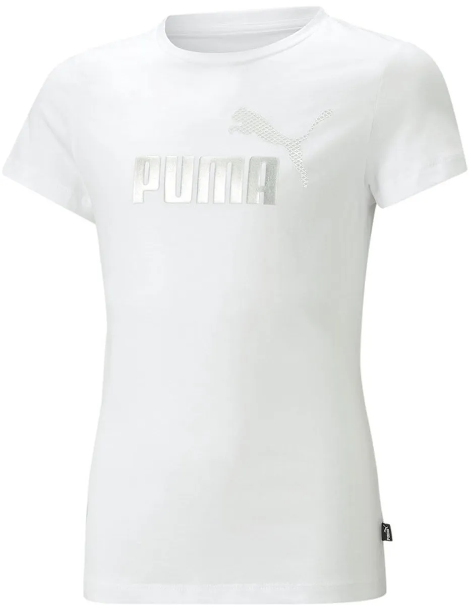 PUMA Ess+ Mermaid Graphic T-shirt Wit - 5-6 jaar