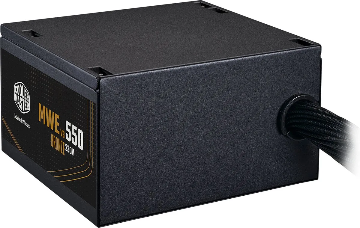 Cooler Master MWE Bronze 550 V3 Voeding - 550W - Zwart