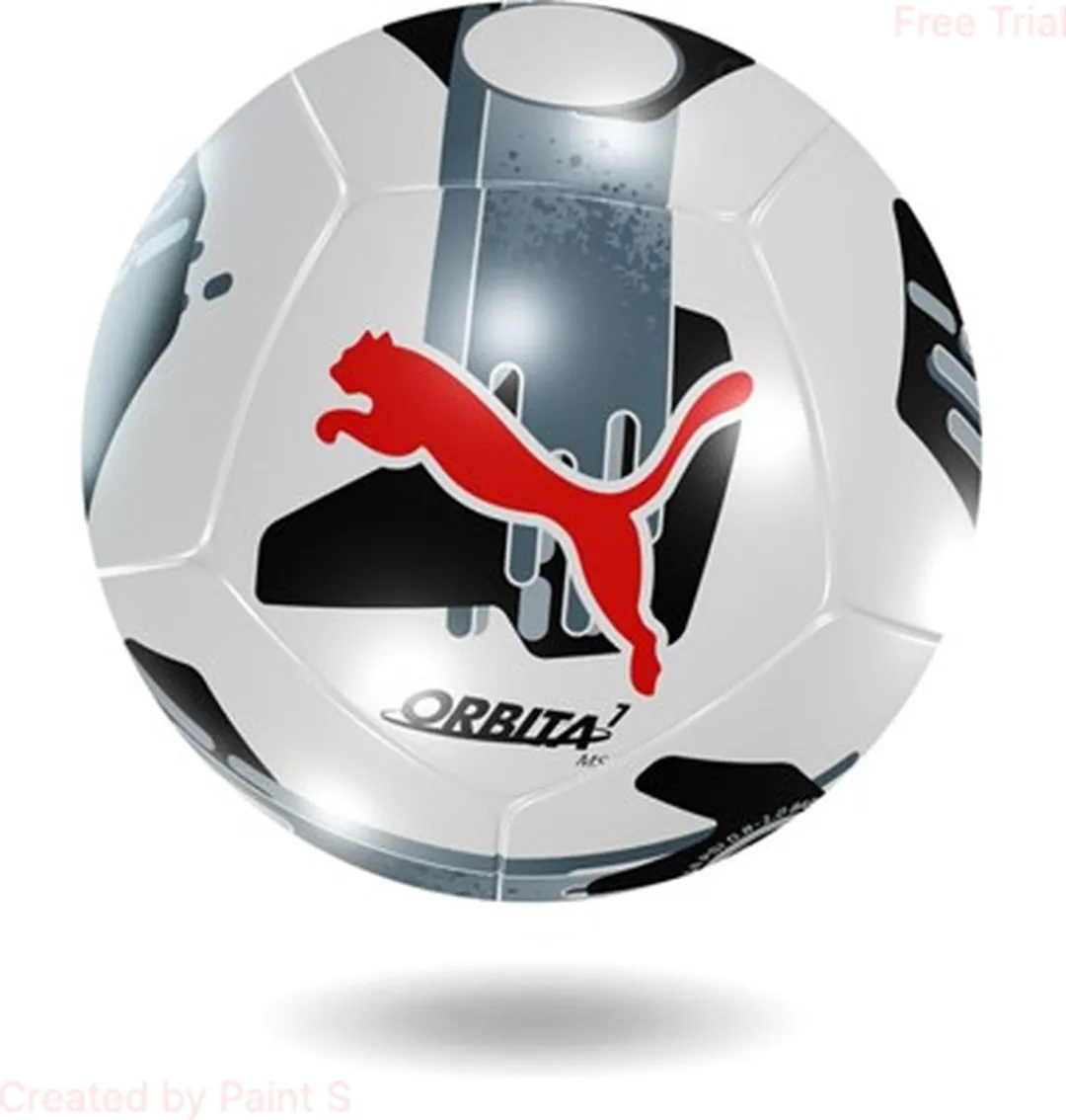 PUMA Orbita 7 MS Voetbal Maat 5 - Zwart/Wit