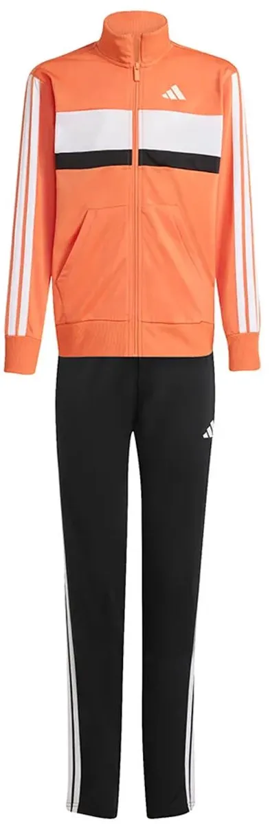 Adidas Tiberio 3 Stripes Trainingspak - Dusky Orange - 13-14 jaar
