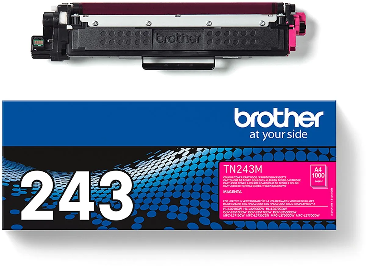 Brother TN243M Magenta Tonercartridge - 1000 Pagina's