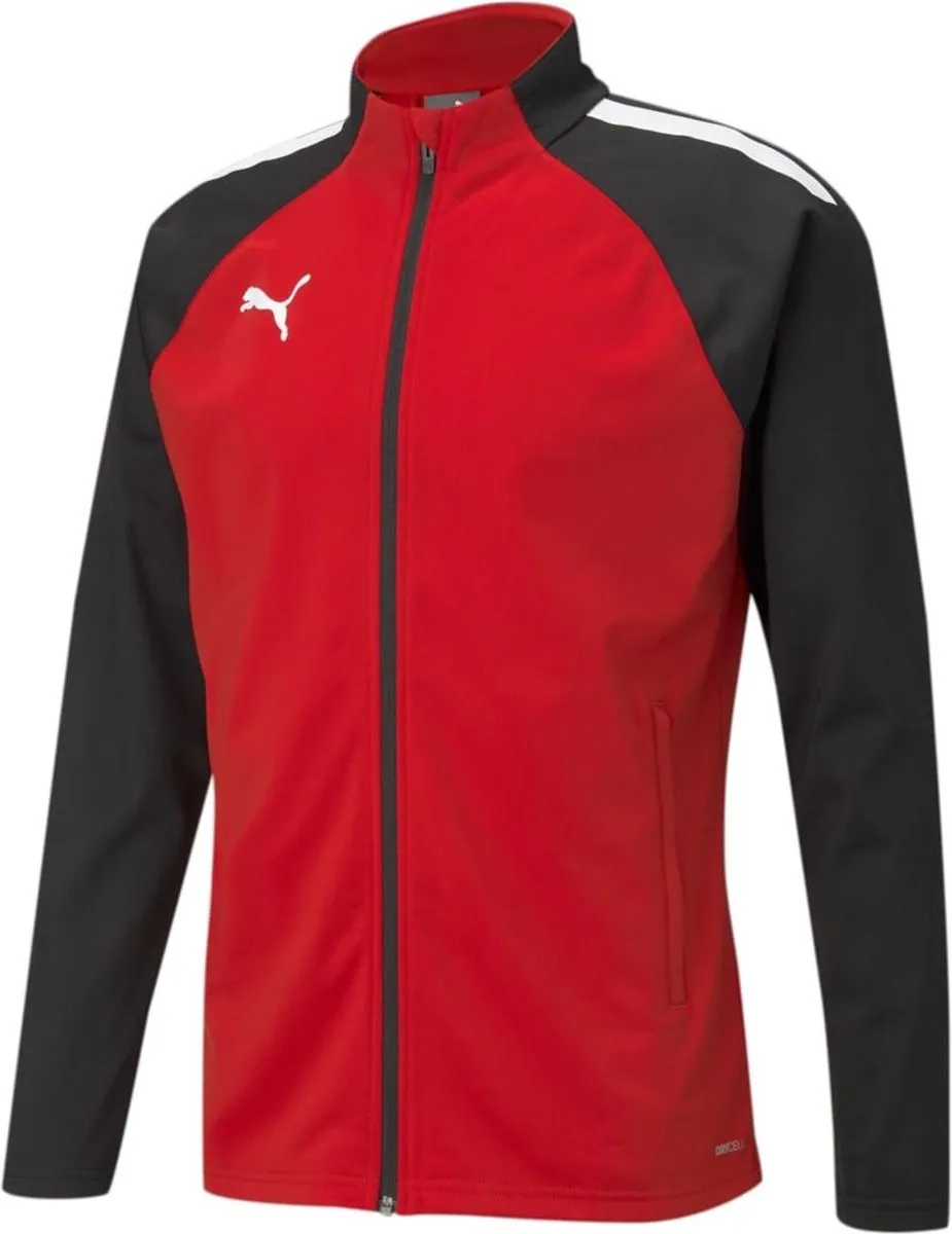 PUMA TeamLIGA Sportjas Unisex 140 - Zwart/Wit