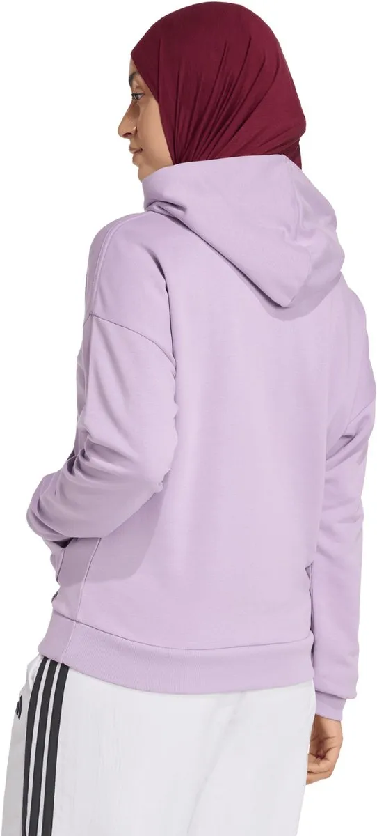 Adidas Essentials Linear French Terry Hoodie - Paars S