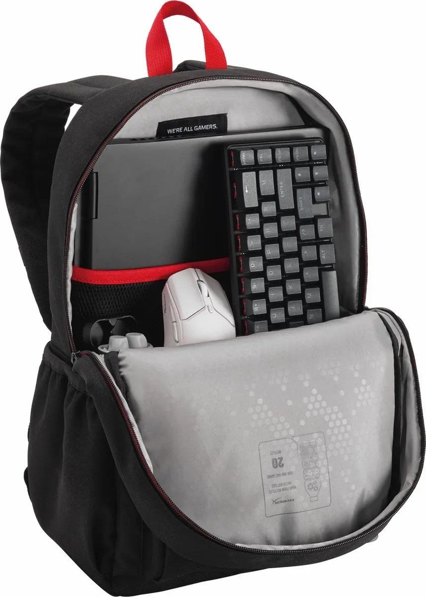 HyperX Delta Backpack 8C524AA - Zwart/Rood