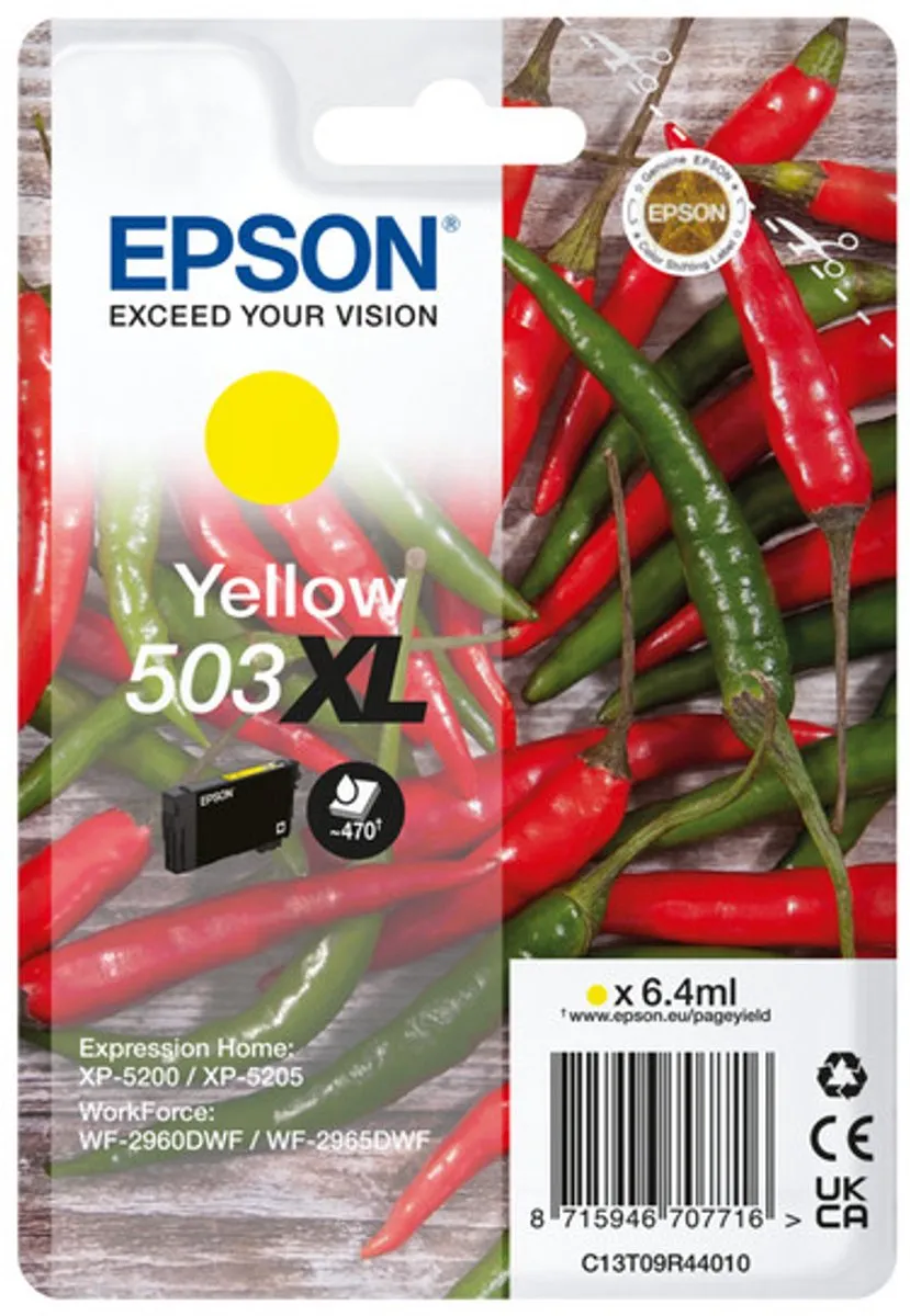 Epson 503XL Geel Inktcartridge C13T09R44010