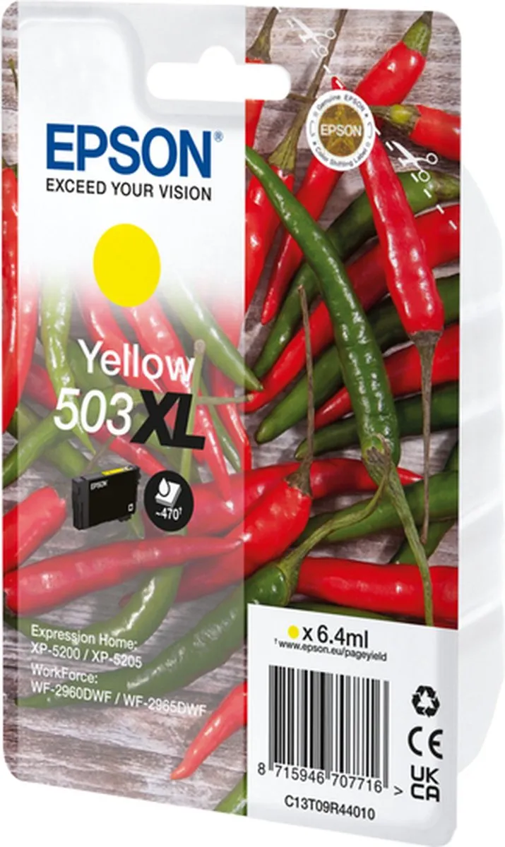 Epson 503XL Geel Inktcartridge C13T09R44010