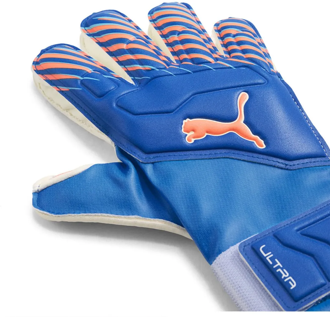PUMA Ultra Match Protect JR Keepershandschoenen 4 - Blauwfluo/Orangewit