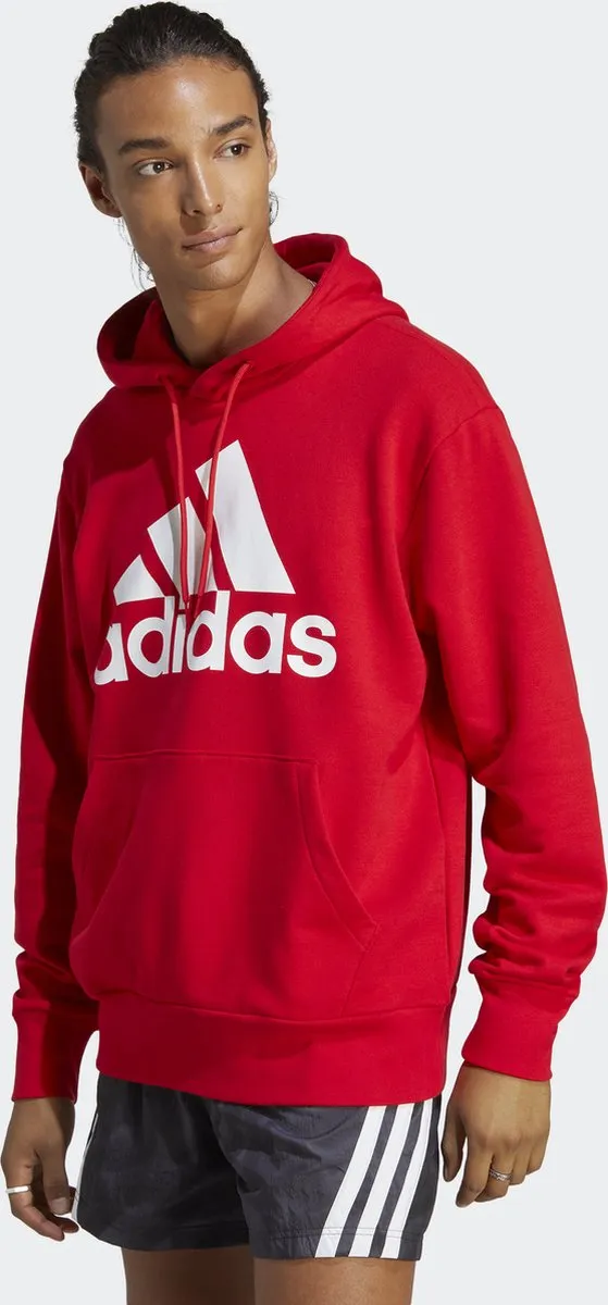 adidas Sportswear Essentials French Terry Hoodie - Rood M - afbeelding 6 van 6