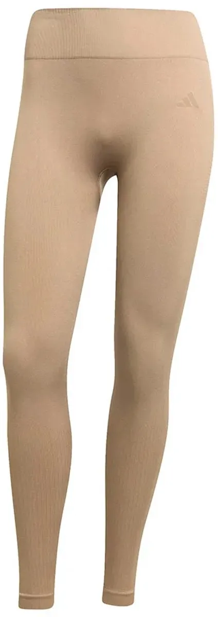 Adidas Workout Essentials Knit Leggings M - Chalky Brown