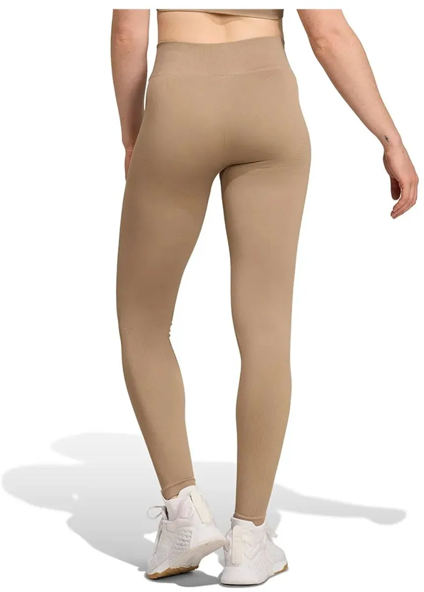 Adidas Workout Essentials Knit Leggings M - Chalky Brown