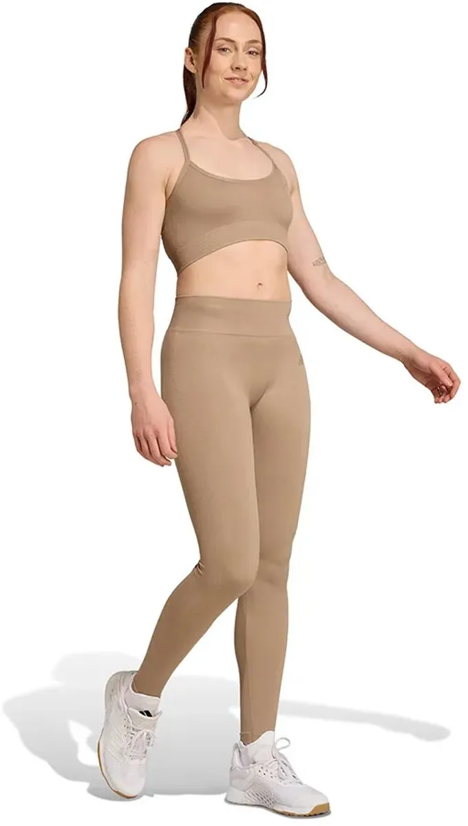 Adidas Workout Essentials Knit Leggings M - Chalky Brown