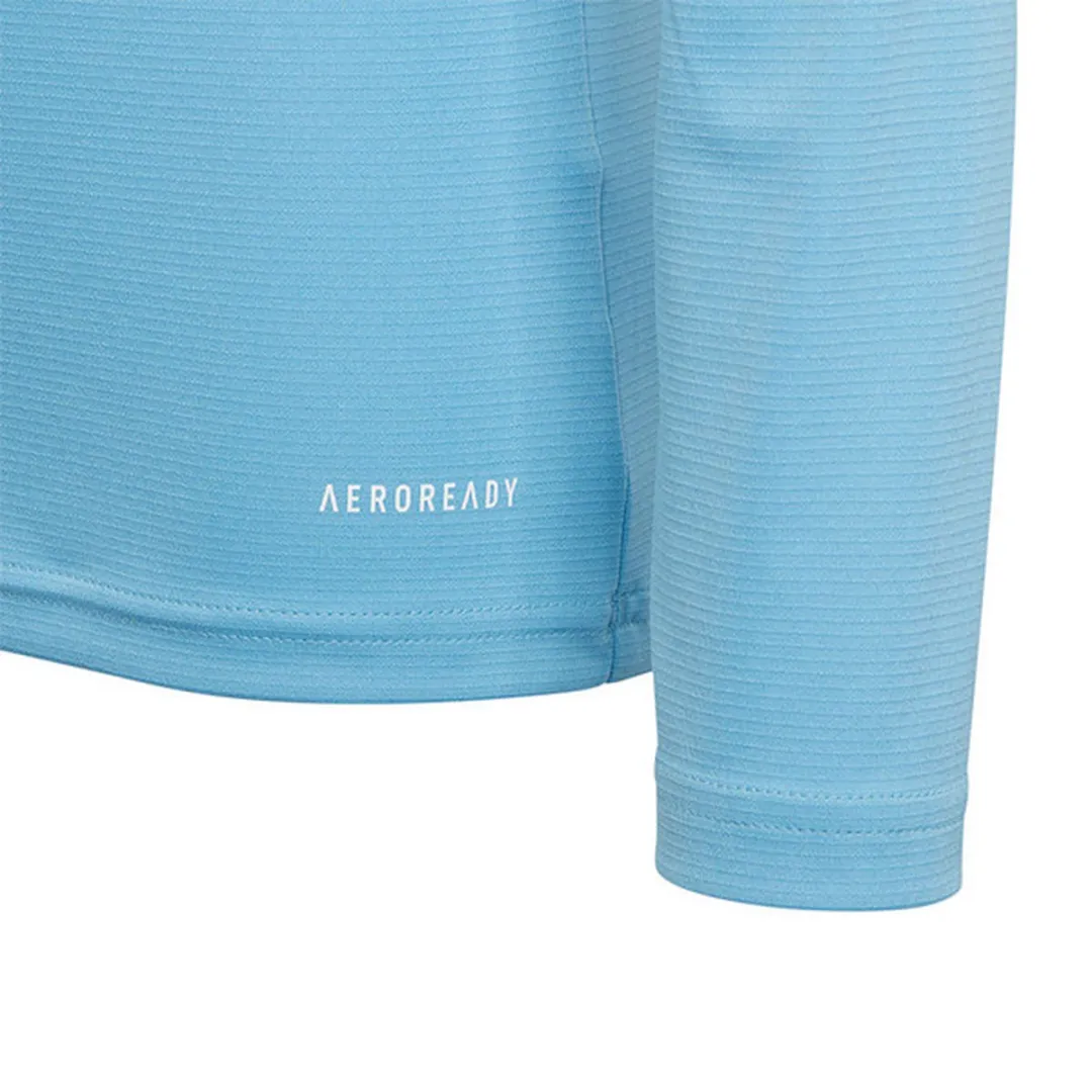 adidas Team Base Tee Youth GN7512 - Kinder T-shirt Voetbal - 164 - Blauw