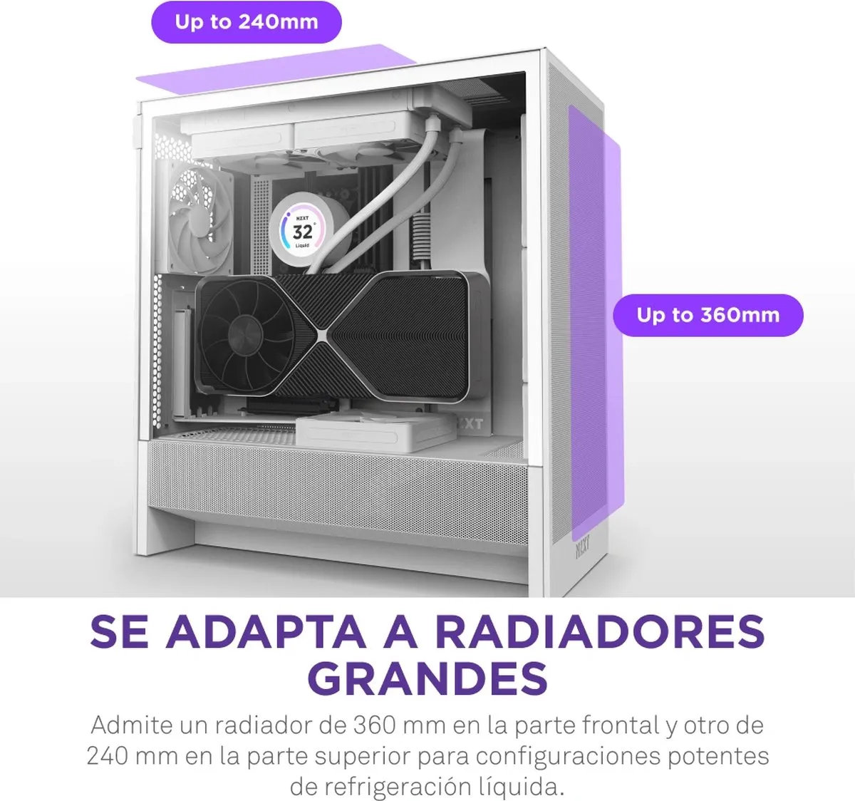 NZXT H5 Flow 2024 ATX Behuizing - Wit