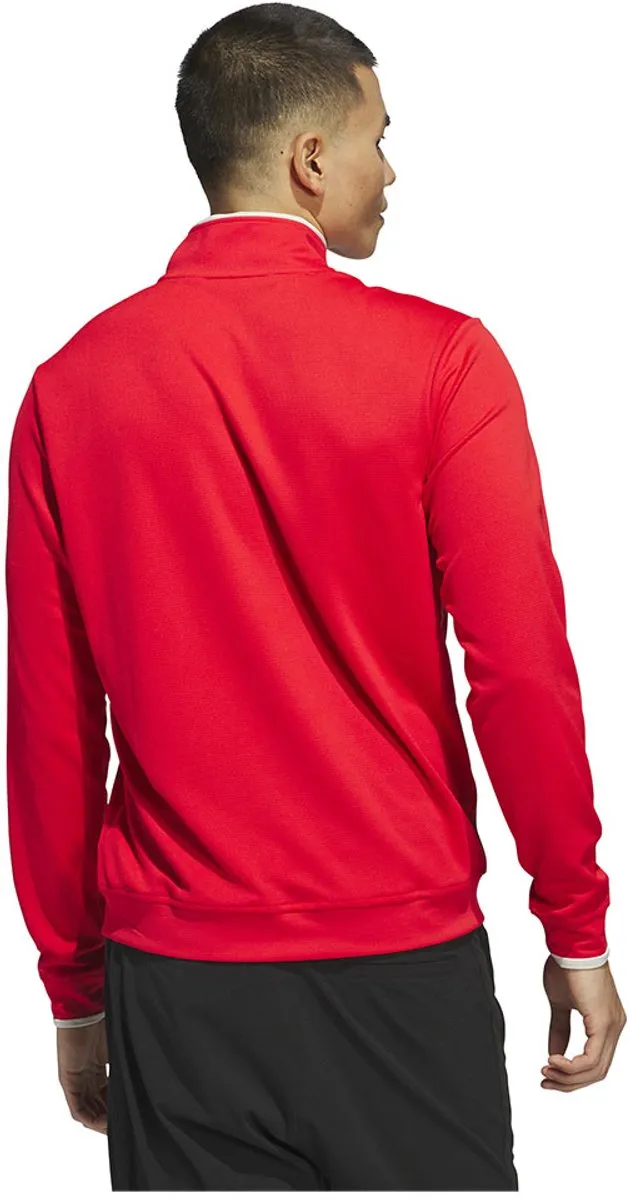 Adidas Core Lightweight Sweatshirt Halve Rits - S - Rood