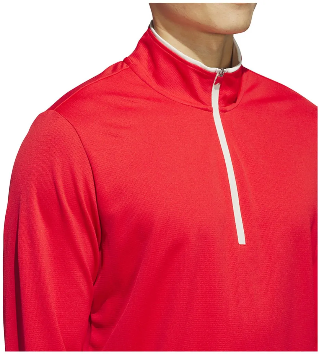 Adidas Core Lightweight Sweatshirt Halve Rits - S - Rood