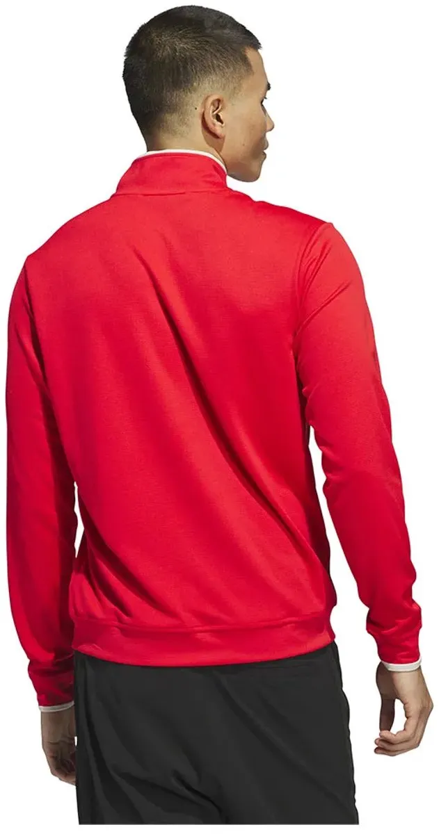 Adidas Core Lightweight Sweatshirt Halve Rits - S - Rood