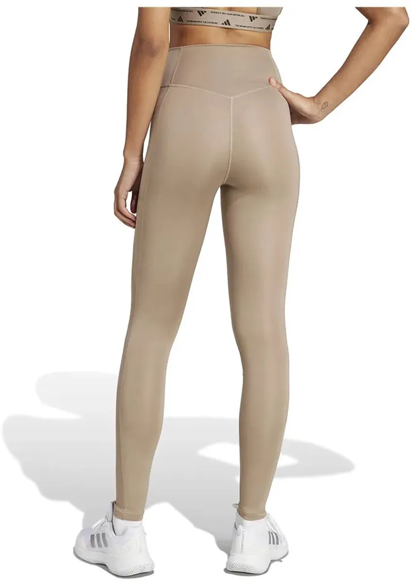 adidas Optime Essentials Stash Pocket Leggings XS - Chalky Brown