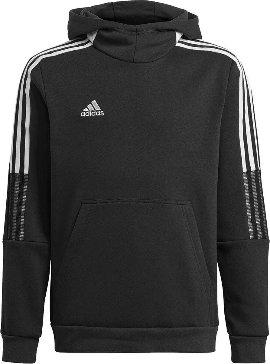 Adidas Tiro 21 Sweater Met Kap Kinderen - 128 - Zwart