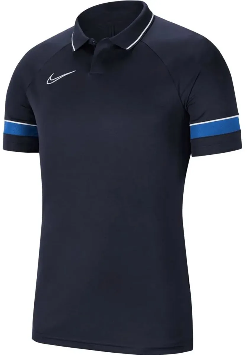 Nike Dri-FIT Academy 21 Sportpolo Heren S - Donkerblauw