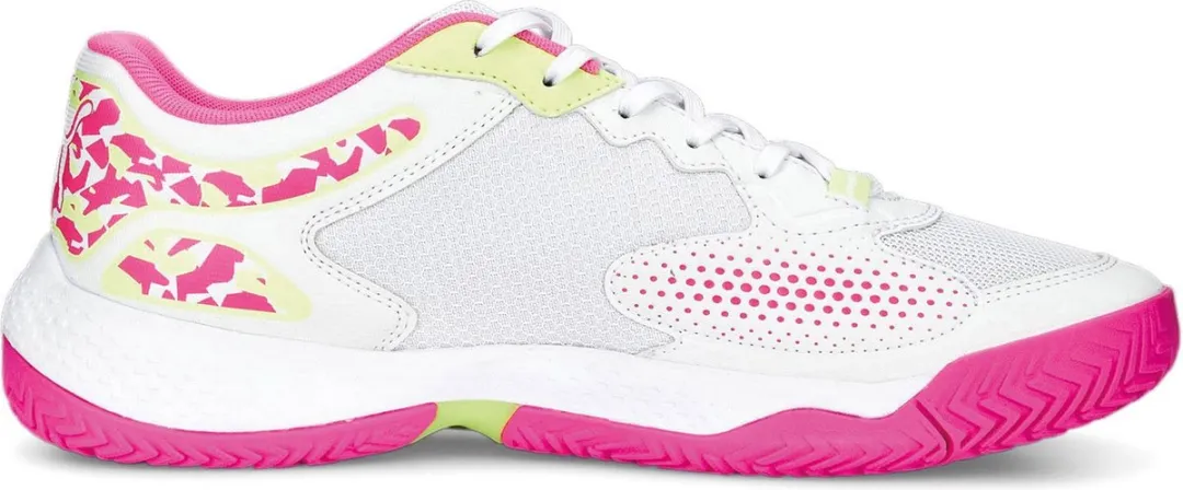 PUMA Solarcourt RCT Sportschoenen 38,5 - Wit/Roze/Geel