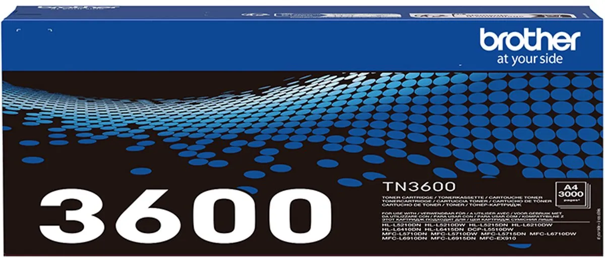 Brother TN-3600 Tonercartridge - 3.000 Pagina's - Zwart