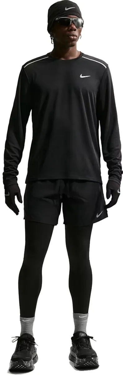 Nike Miler Dri-FIT Heren Training T-shirt IF2086-010 - Zwart-multicolour