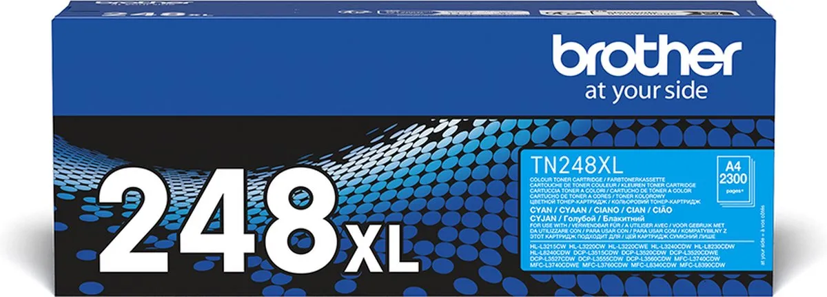 Brother TN-248XLC Toner Cyaan - 2.300 Pagina's