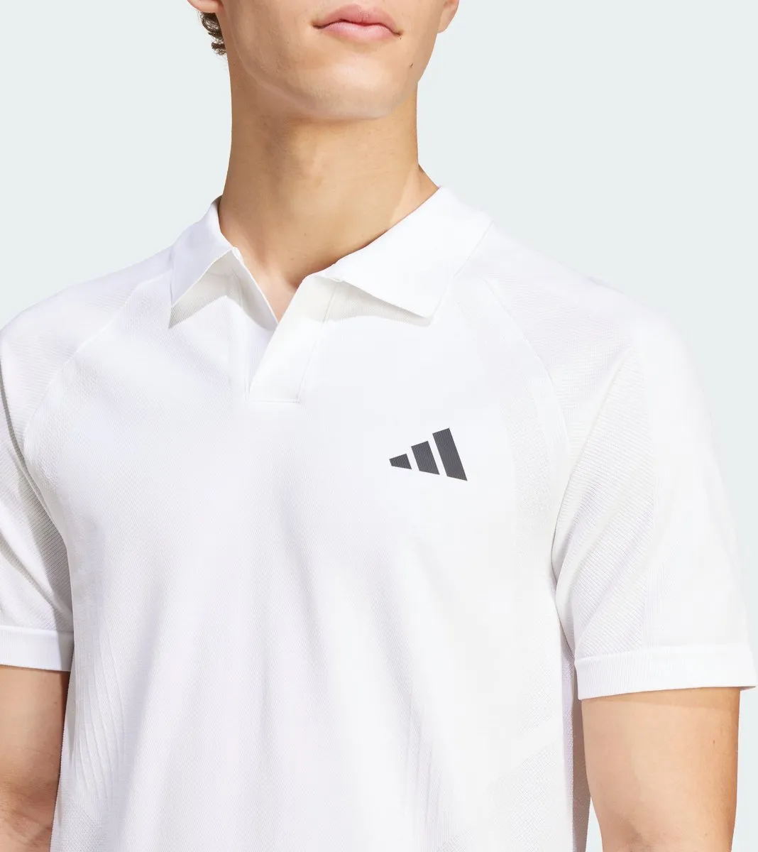 adidas Performance Tennis Pro Naadloos AEROREADY Poloshirt M - Wit - afbeelding 6 van 6