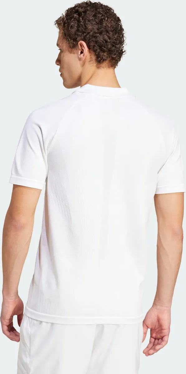 adidas Performance Tennis Pro Naadloos AEROREADY Poloshirt M - Wit
