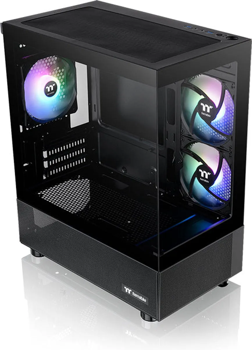 Thermaltake View 170 TG ARGB Micro Tower - 3 Ventilatoren - Zwart