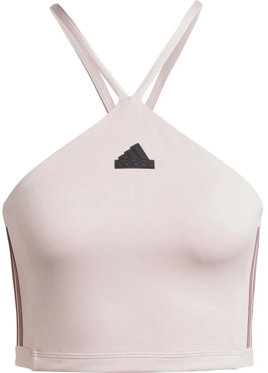 Adidas Tiro Q3 Top Haltertop - L - Sandy Pink