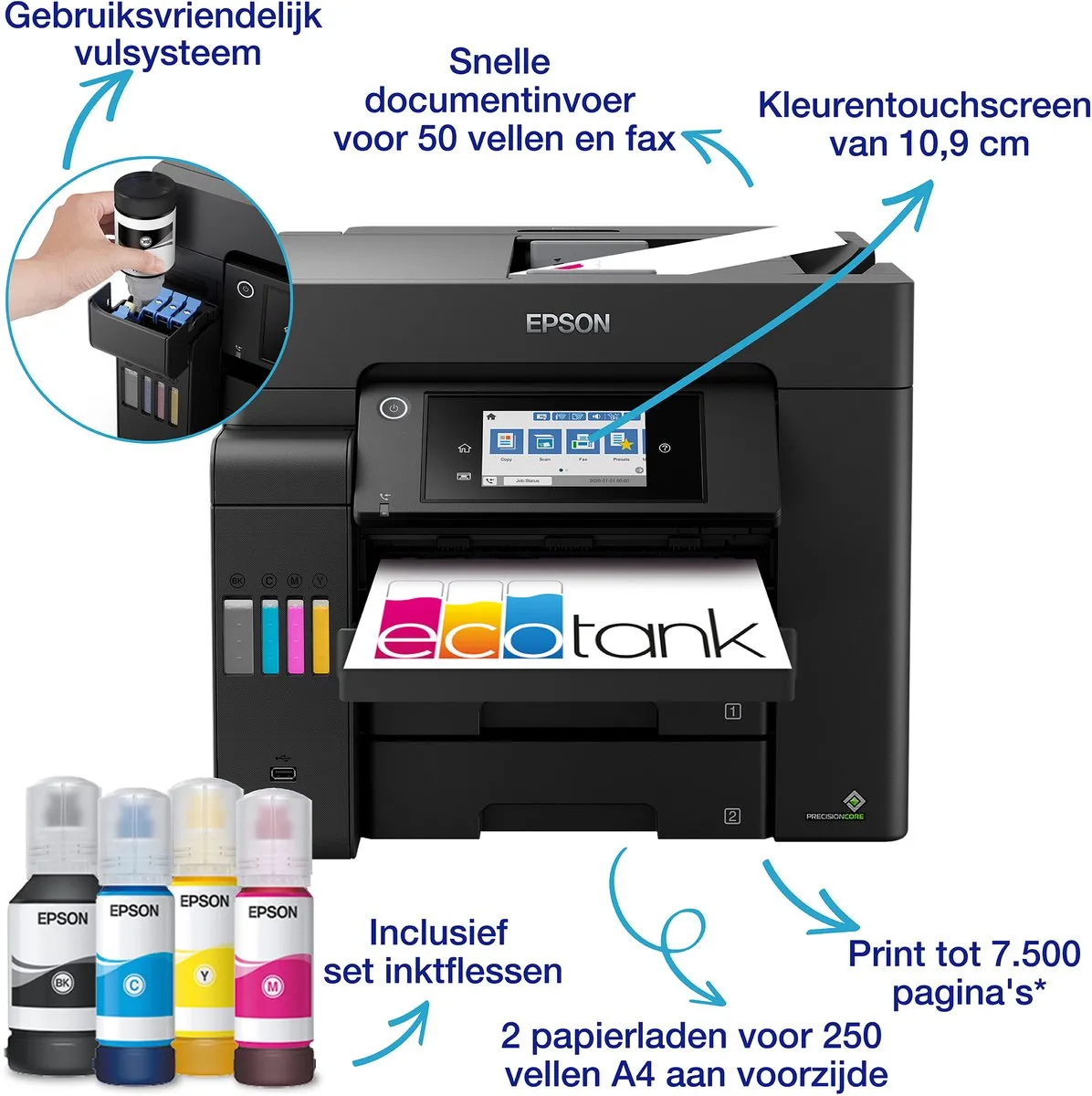 Epson EcoTank ET-5805 All-in-One Printer - Zwart