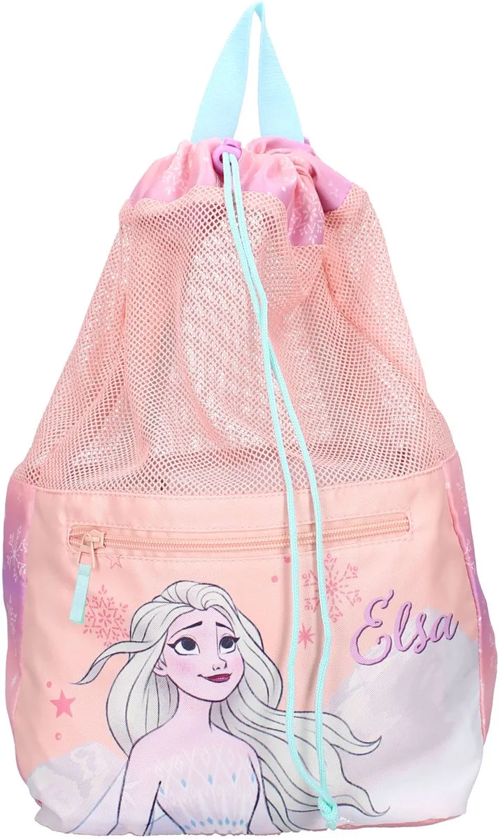 Disney Frozen Gymtas - 36x40x17cm - 2 Vakken - Multi Colour