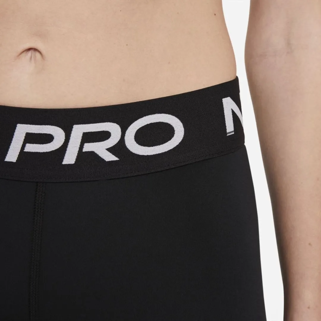 Nike Pro 365 5In Sportbroek Dames - Zwart/Wit L