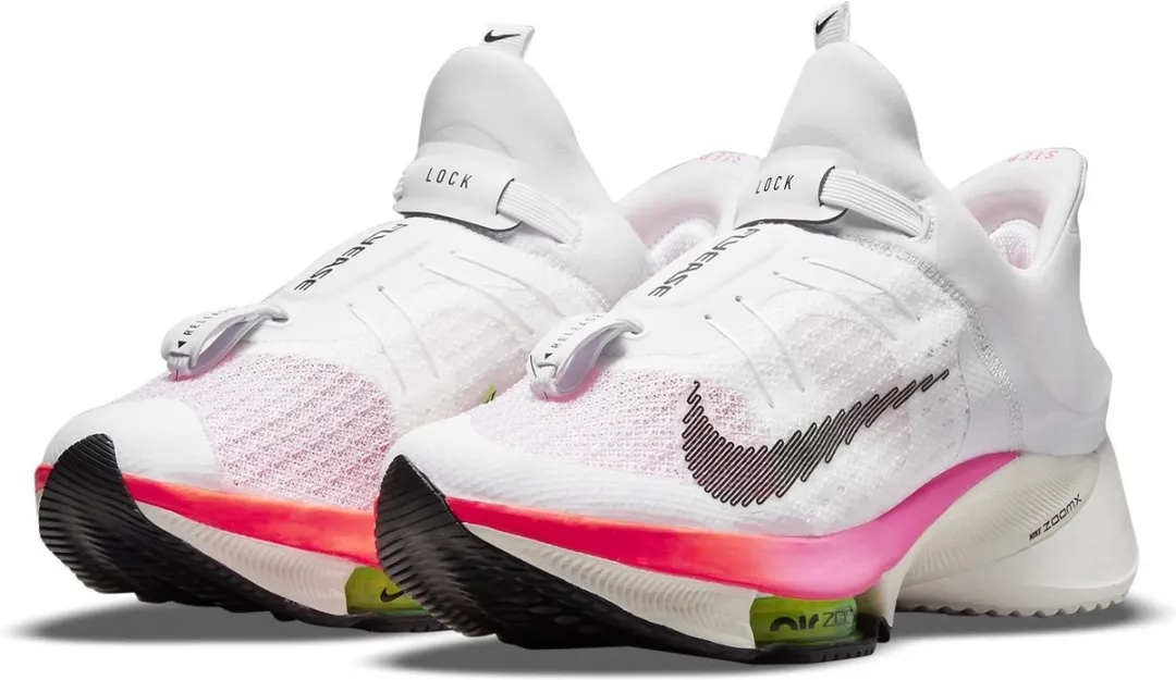 Nike Air Zoom Tempo Next% FlyEase - 42.5 Wit/Roz