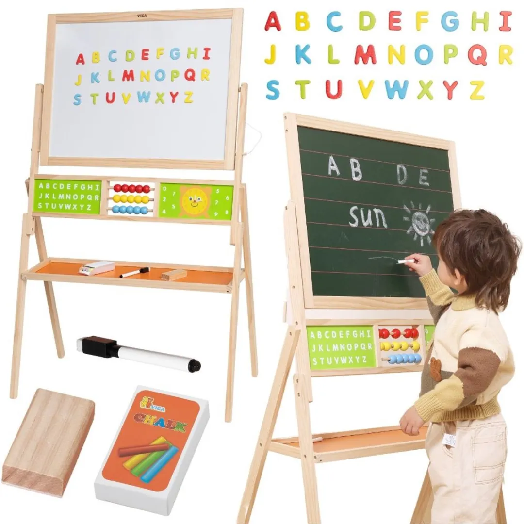 Viga Educatief Bord 2-in-1 Meerkleurig
