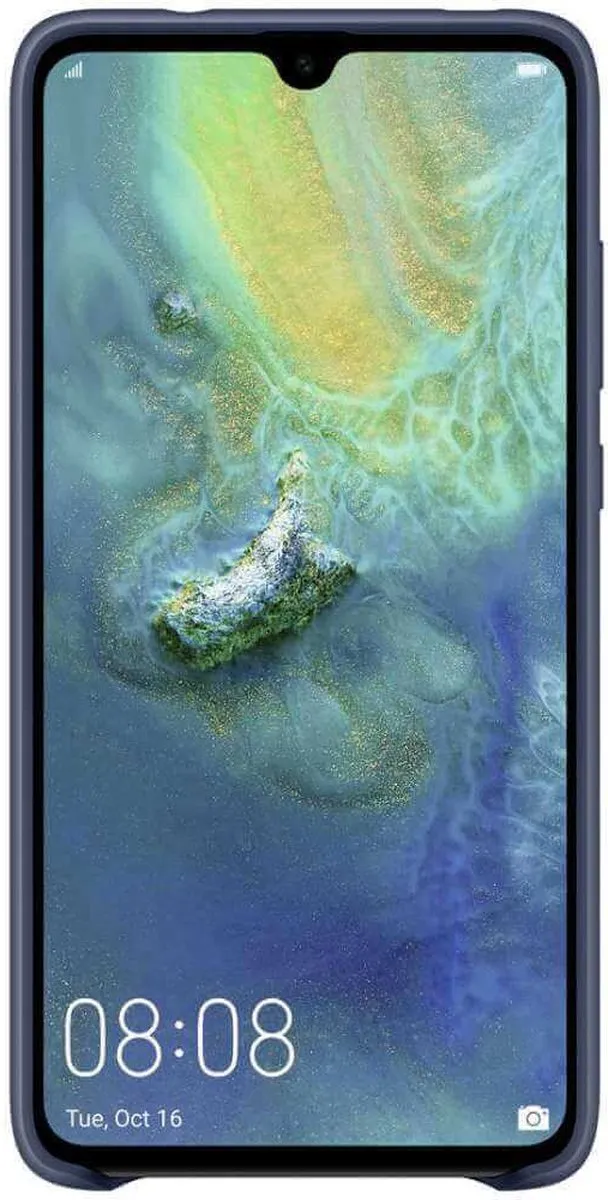 Huawei Mate 20 Silicon Hoesje - Blauw - afbeelding 6 van 6