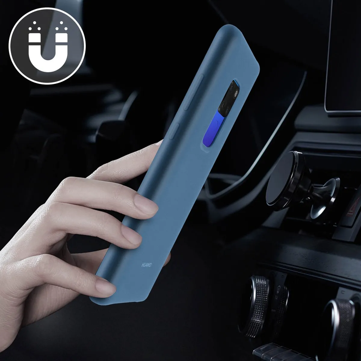 Huawei Mate 20 Silicon Hoesje - Blauw