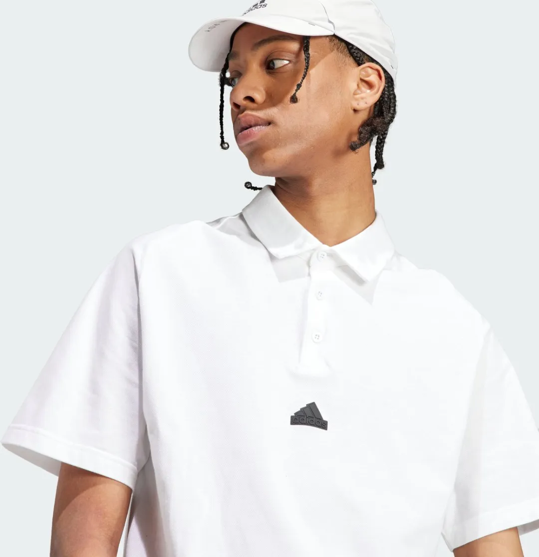 adidas Z.N.E. Premium Poloshirt IJ6136 - Heren L - Wit