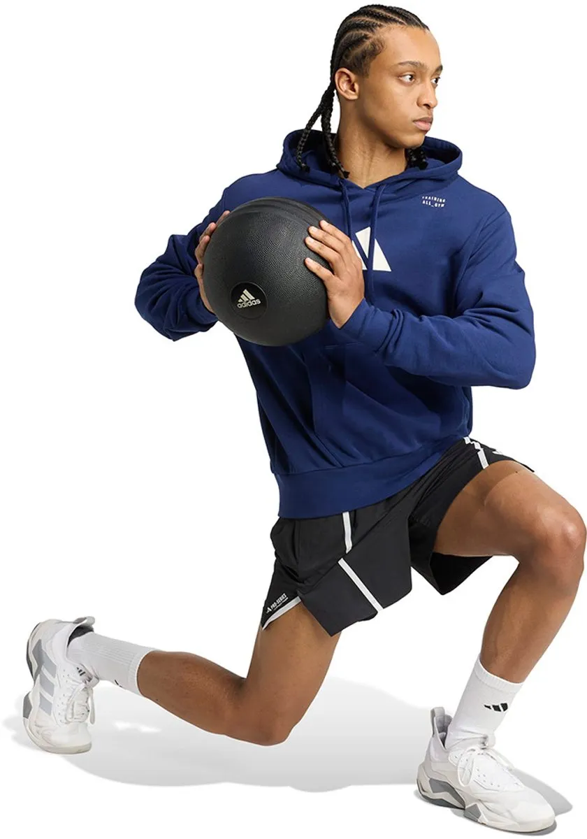Adidas Training Graphic Hoodie - M - Dark Blue