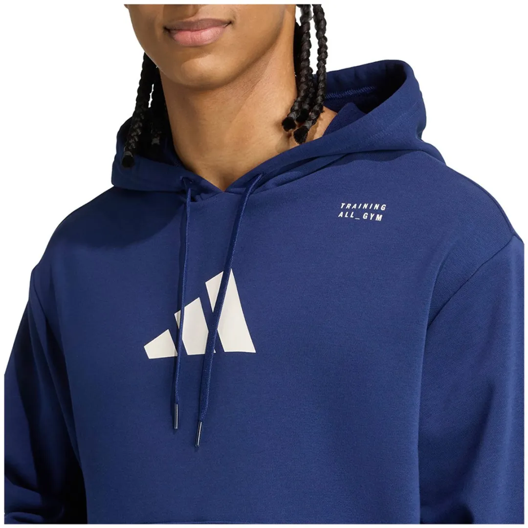Adidas Training Graphic Hoodie - M - Dark Blue