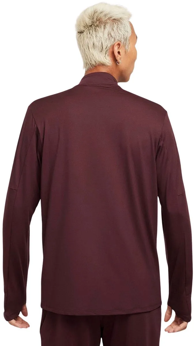 Nike Dri-FIT Element Half-Zip Hardloopshirt Heren S - Donkerrood