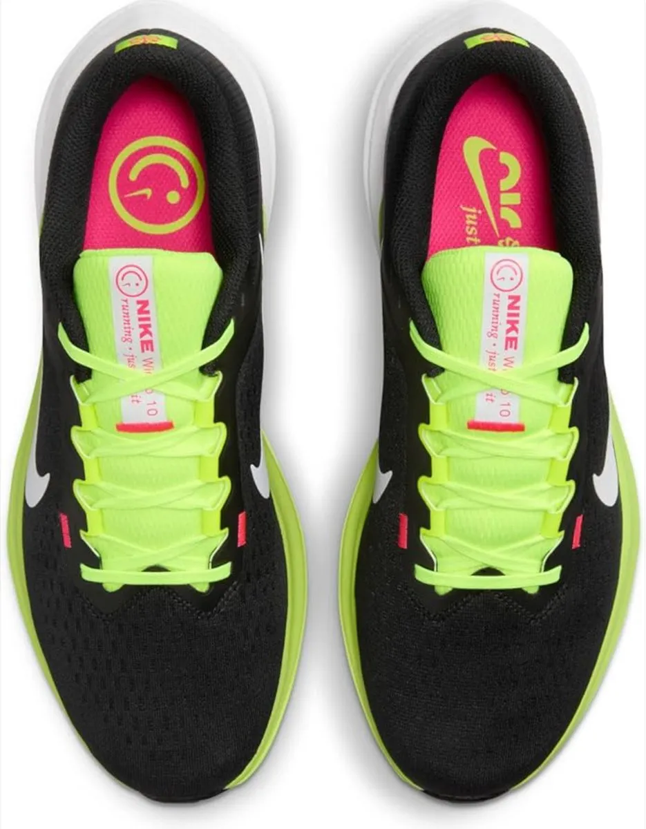 Nike Air Winflo 10 XCC Hardloopschoenen 44 - Zwart/Geel