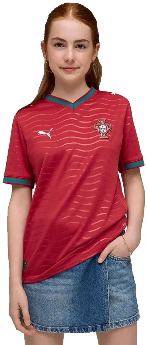 PUMA Portugal 25/26 Thuis T-shirt Junior - Rood 5-6 jaar
