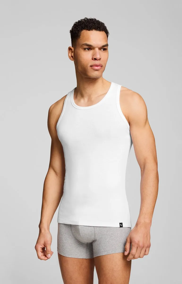 PUMA Heren Everyday Hemd - Wit - L - 2 Stuks