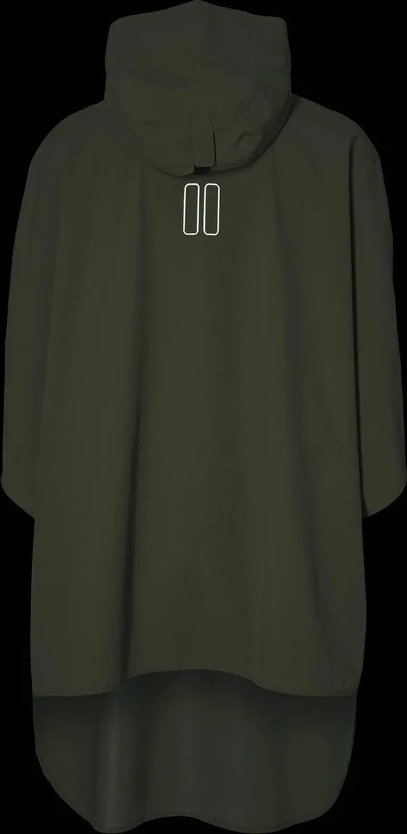 Basil Hoga Regenponcho Unisex - Olive Green
