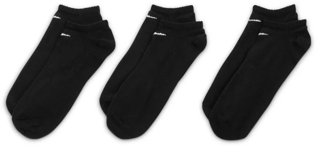 Nike Everyday Lightweight No-Show Sokken SX7678-010 - 3 Stuks - Maat 42-46