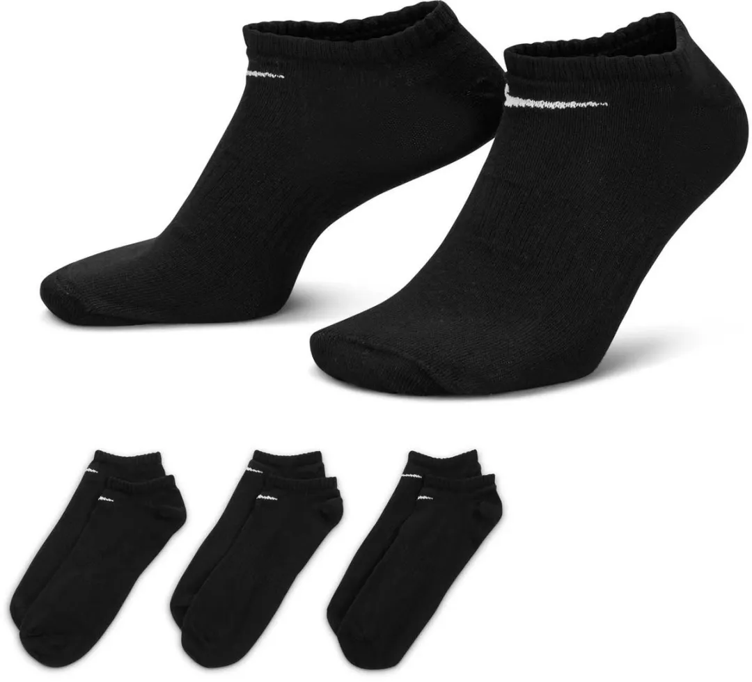 Nike Everyday Lightweight No-Show Sokken SX7678-010 - 3 Stuks - Maat 42-46