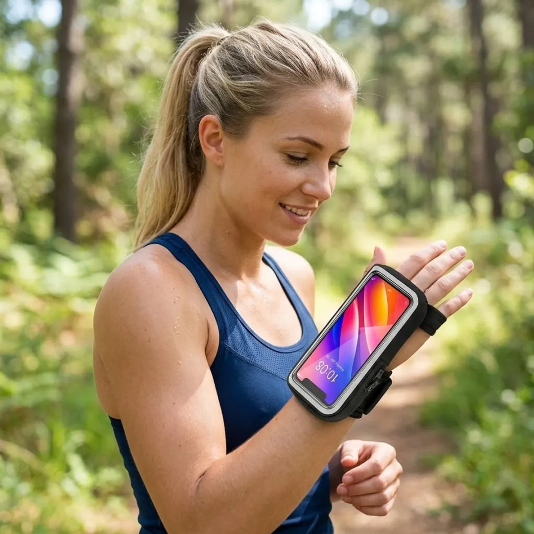 NUVEX Sport Armband Telefoonhoes - Zwart